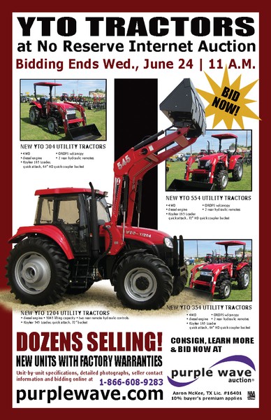 YTO Auction Flier