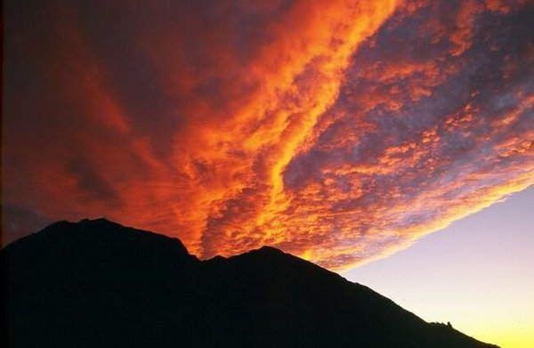 Sunset Sky over Kita Dake