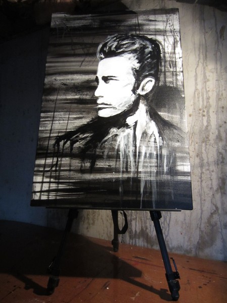 James Dean painting
