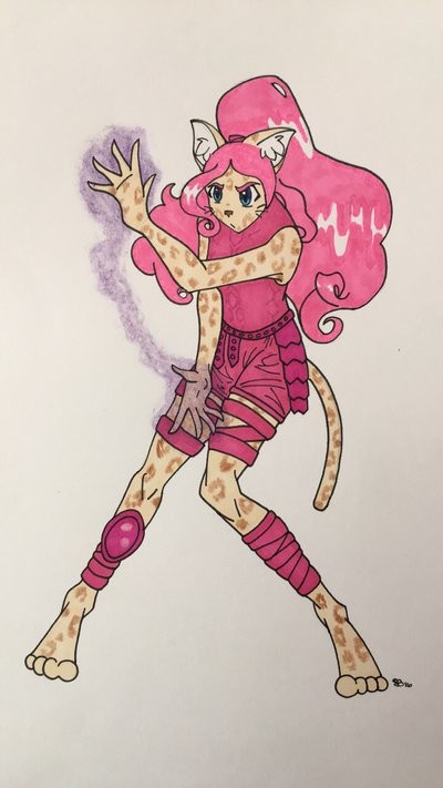 Lady Kittie casting an EV