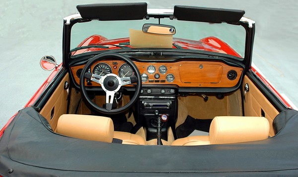 Classic TR6 sports car