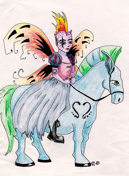 Fairy and horse