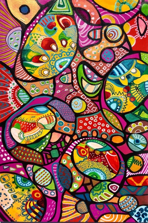 Colorful abstract art by Veera Zukova