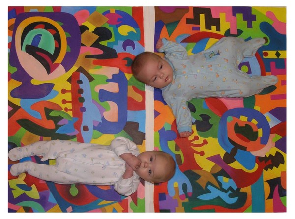 Artwork with Curious Background