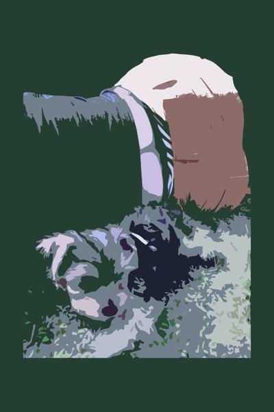 girl and puppy