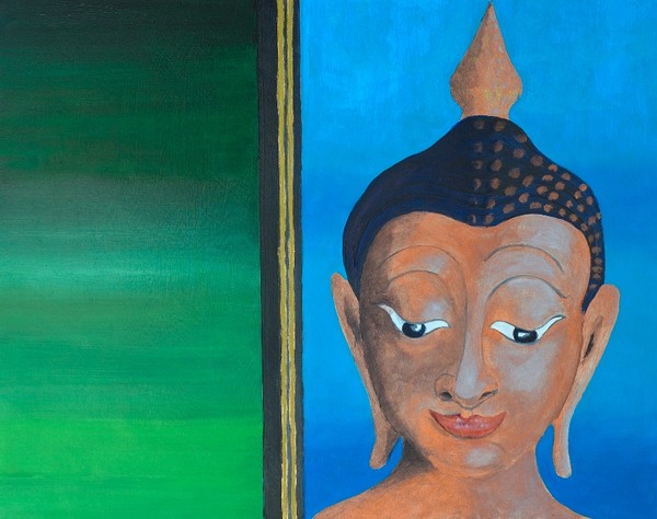 Blue-Green Buddha