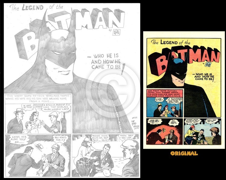 Batman Splash page re-creation