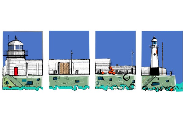 st.ives pier - complete quad