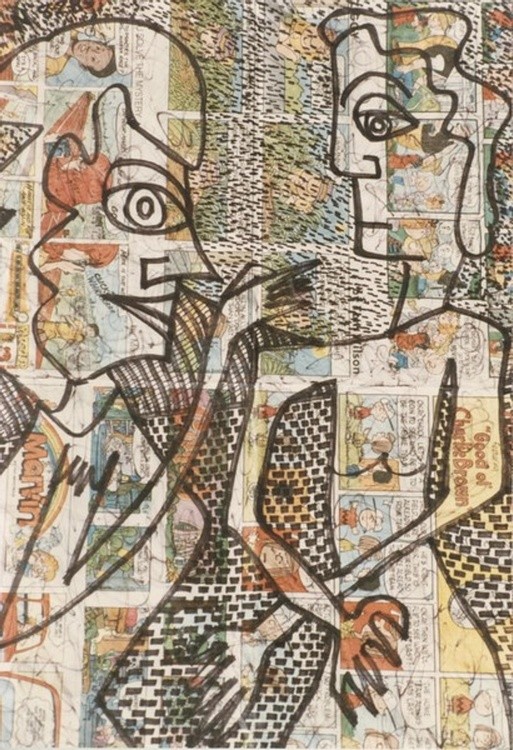 Talk, talk, talk..(c)...1985...Elton Houck....22 x 25