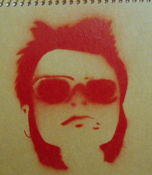 elton face stencil