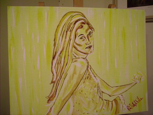 girl in yellow