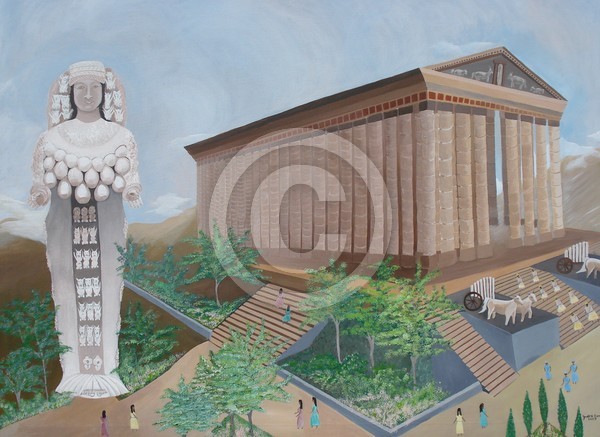 Godess and Temple