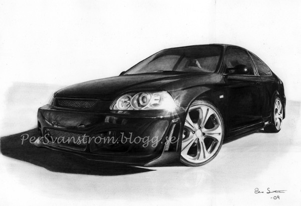 Honda Civic drawing