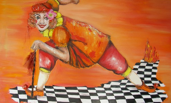 orange clown