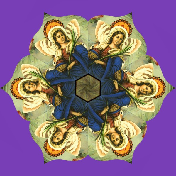 KALEIDOSCOPE ST. LUCIA ALTERED ART COLLAGE
