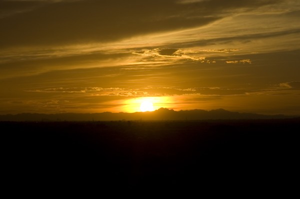 April morning sunrise