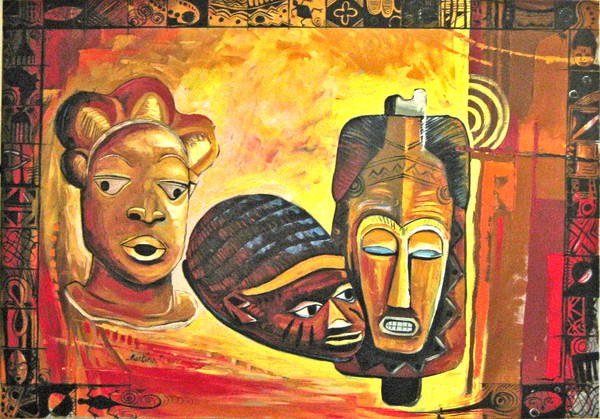 COMPOSITION OF MASK'S  OIL  70X100cm