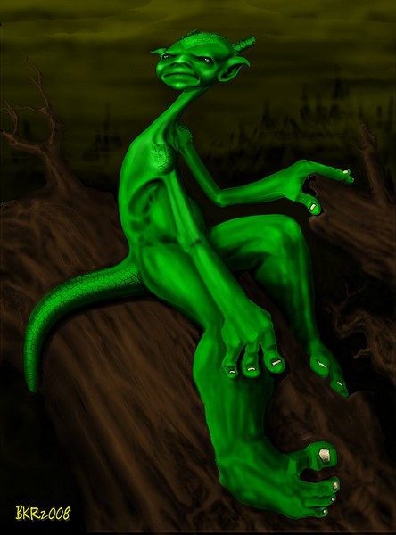 Green Thing in a Tree