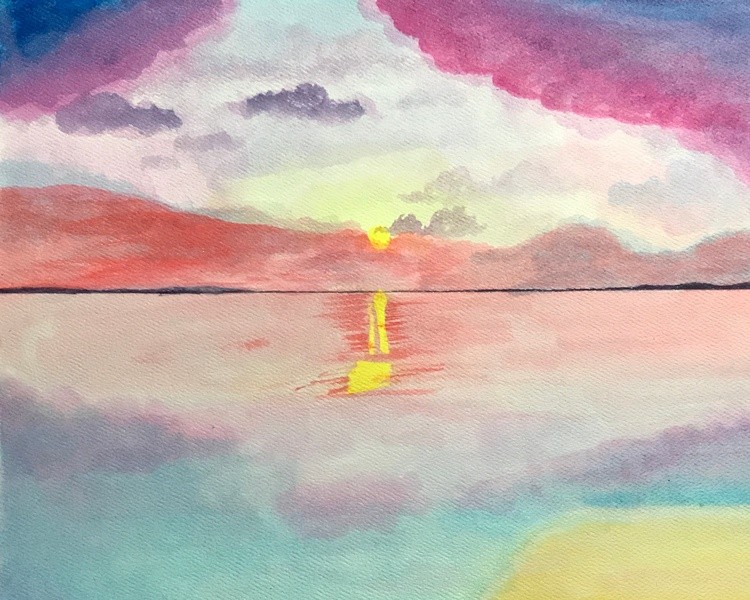 Sunset over Water