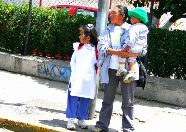 Waiting for the Bus in Quito