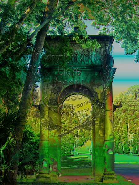 Tropical Ruins, Corinthian Columns, Holly Hill, Fl
