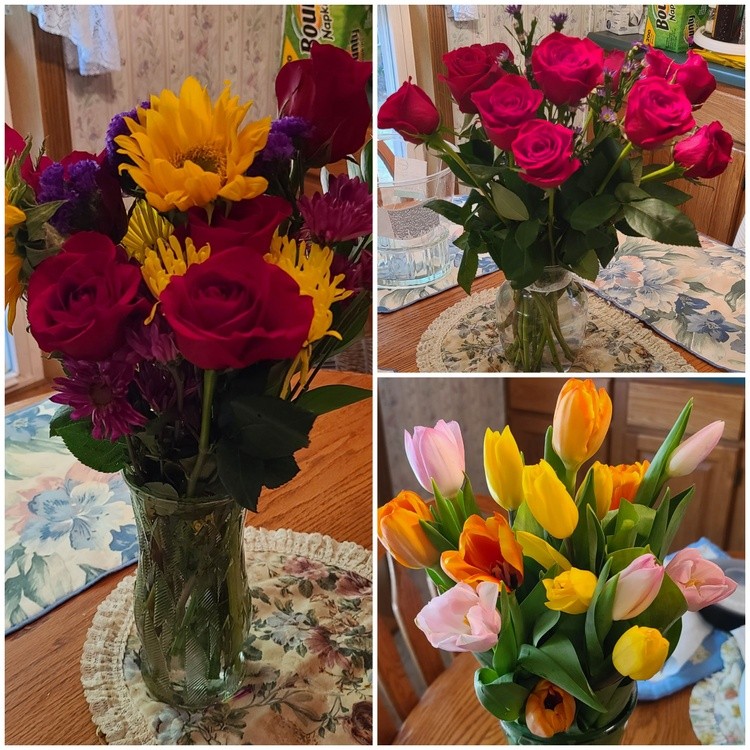 BLESSED WITH  FLOWERS