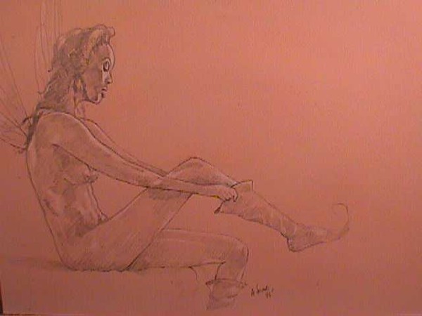 Resting nude