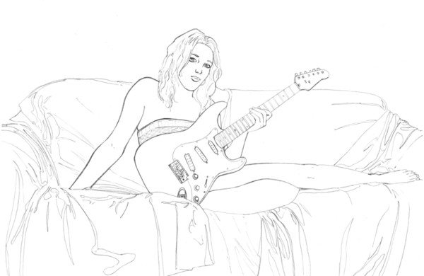 Ashley with guitar