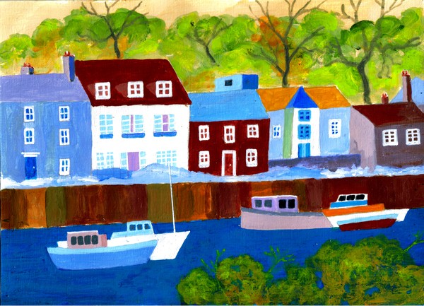 CORNWALL, PADSTOW HARBOUR  by FRED SEGAL