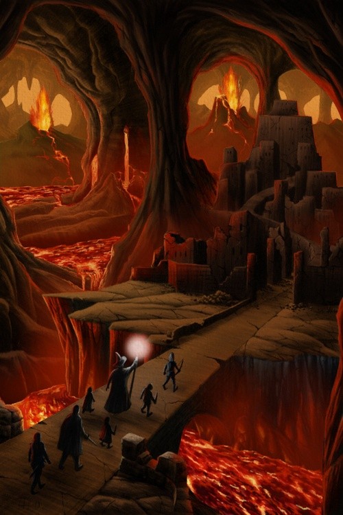 the Fellowship Through the Land of Fire