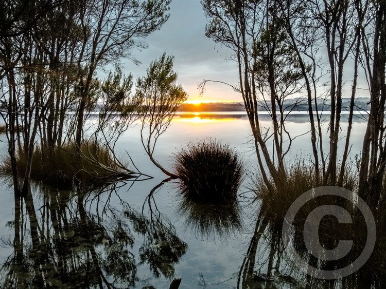 Sunrise at Kepler Track over Te Anau, New Zealand