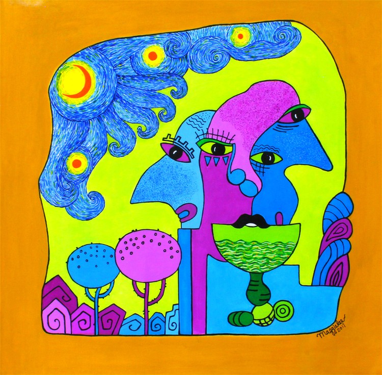 SOLD-Sunny acrylic original