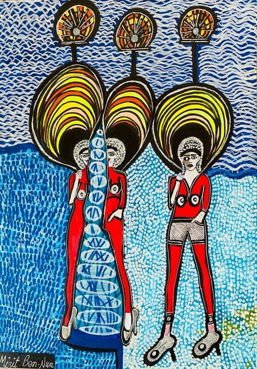 Women in Israel today. Modern artist Mirit Ben-Nun