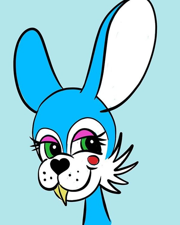 Quick cartoon toybonnie cartoon sketch fnaf