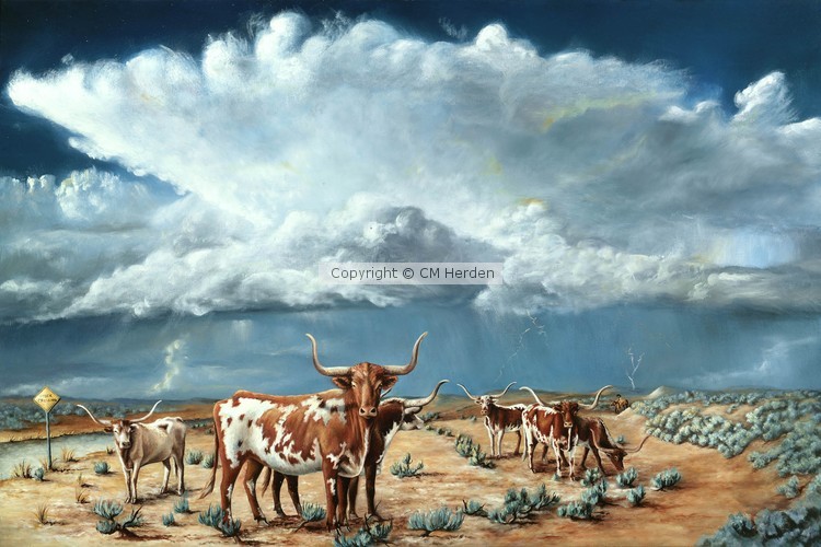 longhorn painting