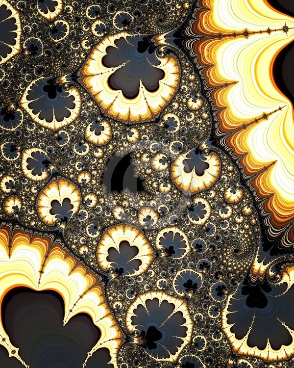 Abstract yellow lotus