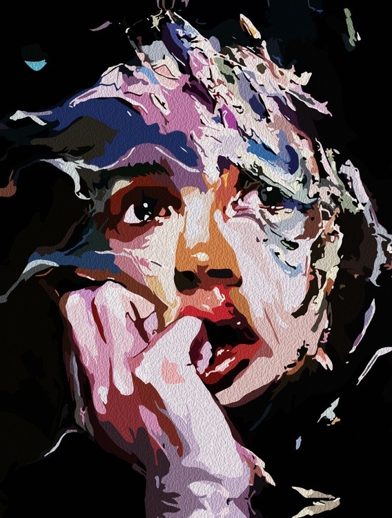 Surreal Shattered Reflection – Abstract Emotional Portrait