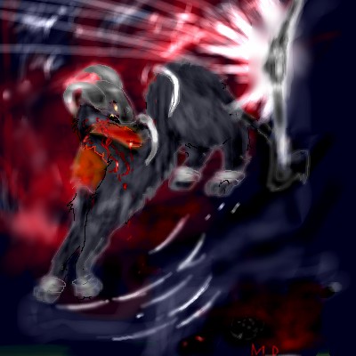 With Tears of blood Left Behind...