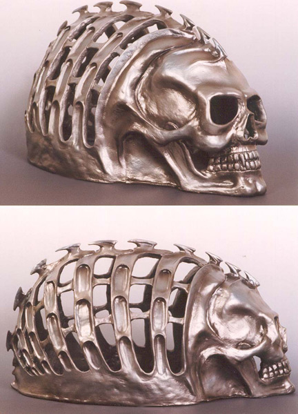 Skull Building Sculpture