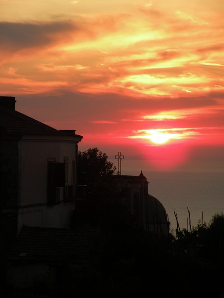 Sunset over the Bay of Naples, Italy