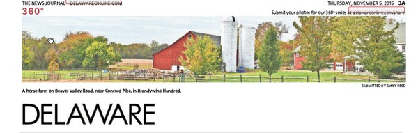 264th News Journal Panorama-Horse Farm