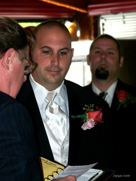 Lisa's Wedding Jared at the Altar