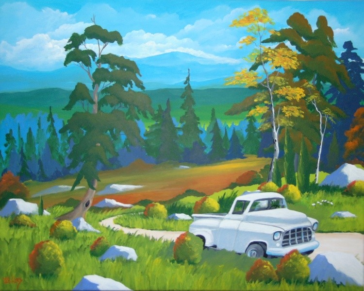 racing thru the country