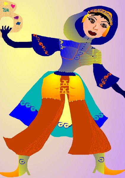 The Afghan artist   