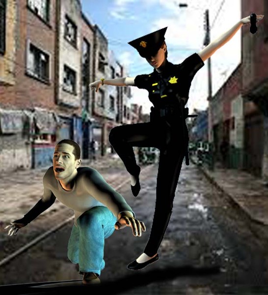 bum and cop