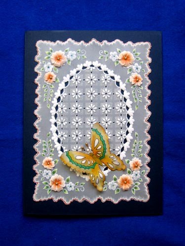 Butterfly in pergamano card