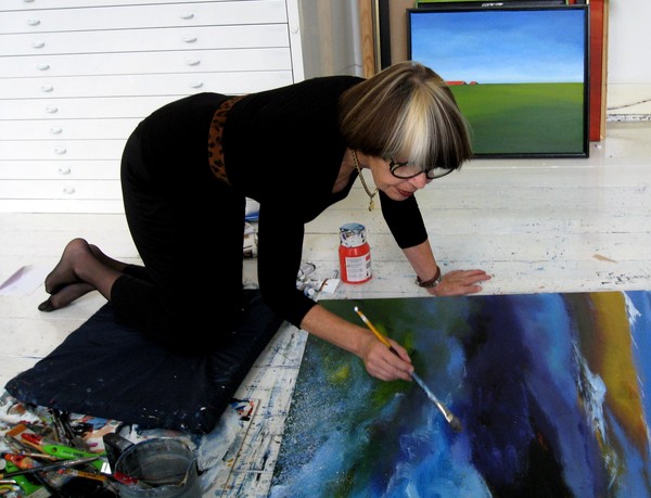 Working in my studio