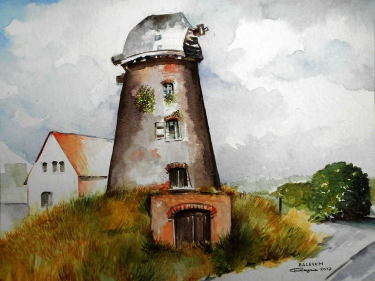 Guillotinemill in Balegem (Flanders)