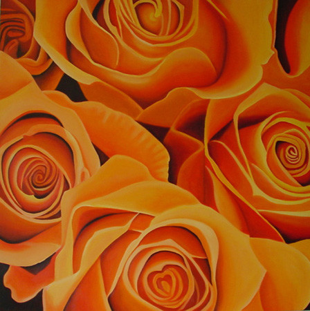 orange roses