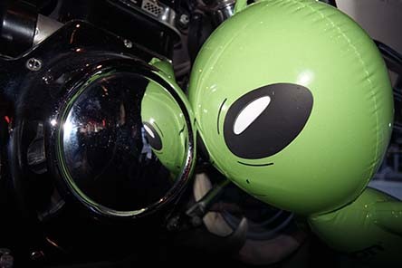Alien in Harley Transmission Cover